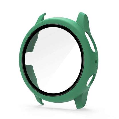 Samsung Galaxy Watch Active 2 Protective Case - Full Coverage Bumper with Tempered Glass Screen Protector for 40mm & 44mm
