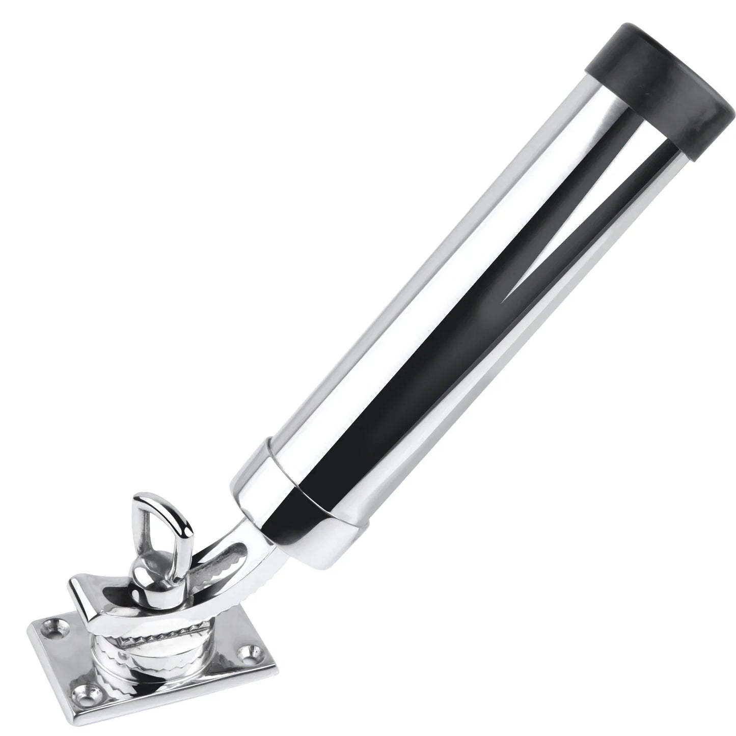 316 Stainless Steel Fishing Rod Holder - Adjustable Deck Mount Yacht Rod Pod for Boats