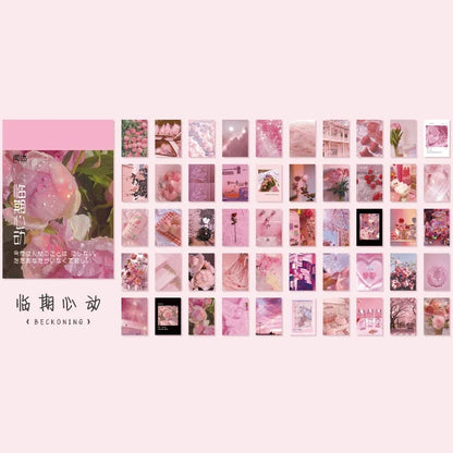 Yoofun 50 Sheets Aesthetic Sticker Book - Natural Scenery Art Painting Stickers for Scrapbooking Planner Journaling