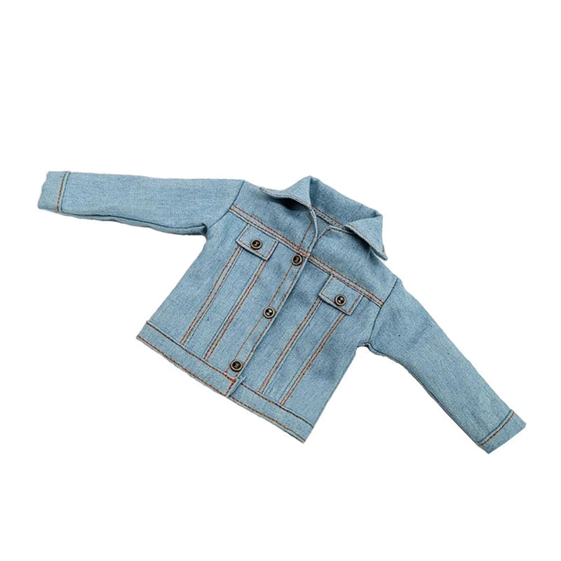 Blythe Doll Denim Clothes – Fashion Jacket & Outfit for OB24 Azone 1/6 Doll Accessories