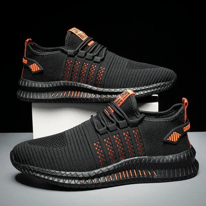 Men’s Lightweight Fashion Sneakers - Breathable Lace-Up Casual Walking Shoes