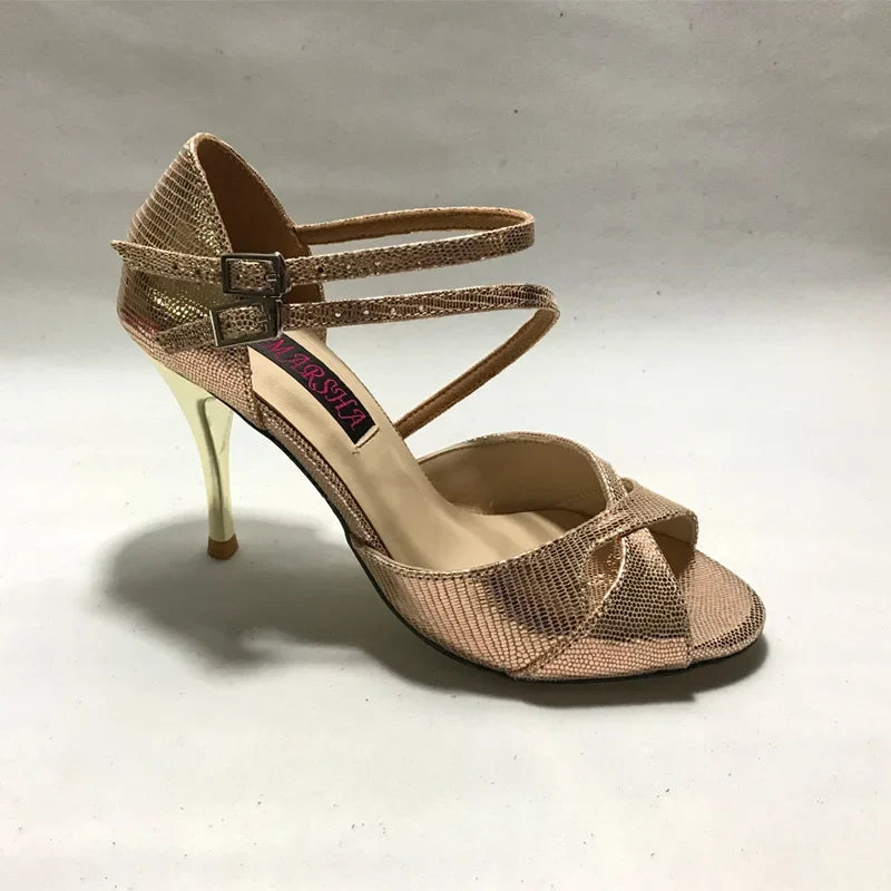 Argentina Tango Dance Shoes - Leather Sole Party & Wedding Shoes T6226C-LGL