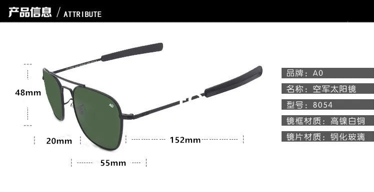 Aviation Pilot Sunglasses for Men & Women — Military Style Outdoor Driving UV Glasses