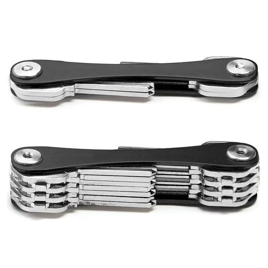 EDC Smart Key Holder Wallet – Compact Metal Keychain Organizer for Car & Door Keys, Pocket Tools