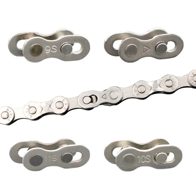 5 Pairs Bicycle Chain Quick Link Connectors – Magic Master Links for 6-12 Speed Mountain Bike Cycling