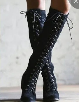 Medieval Knight Boots for Women – Viking Cosplay LARP Shoes, PU Leather Warrior Boots for Carnival, Party & Steampunk Costumes