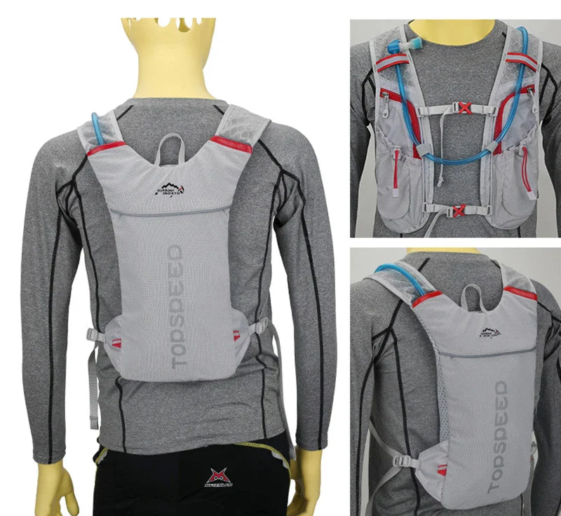 5L Ultralight Outdoor Trail Running Backpack — Hydration Vest with 500ML Water Bottle for Men