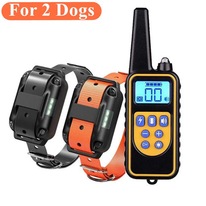 Waterproof Electric Dog Training Collar with Remote – Rechargeable Anti-Bark Control Device for All Dog Sizes