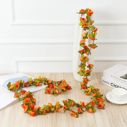 250CM Artificial Rose Flower Vine — Wedding, Home, Garden, Christmas & DIY Decoration Arch
