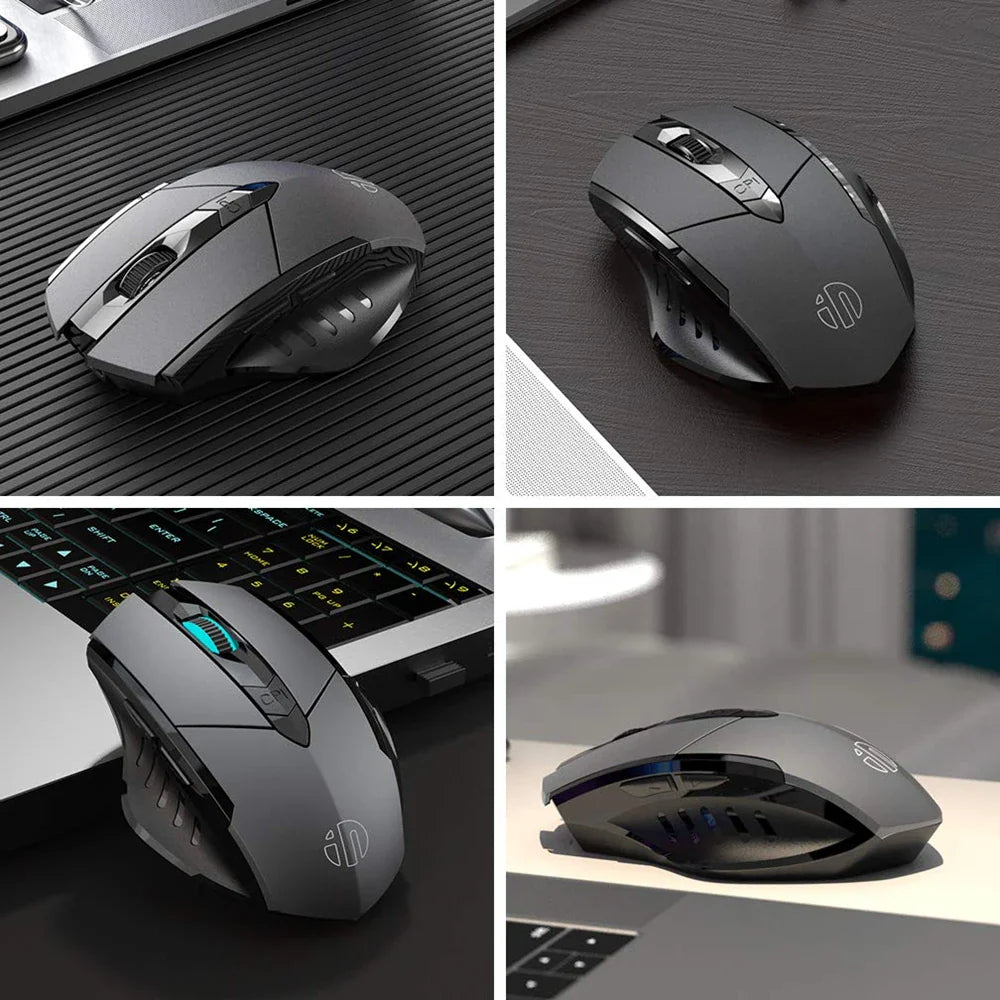 INPHIC Rechargeable Bluetooth Wireless Mouse – 2.4G Silent Office Mouse for PC, Laptop, Tablet & Smartphone