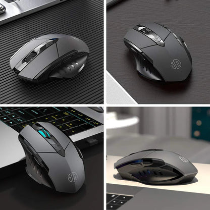 INPHIC Rechargeable Bluetooth Wireless Mouse – 2.4G Silent Office Mouse for PC, Laptop, Tablet & Smartphone