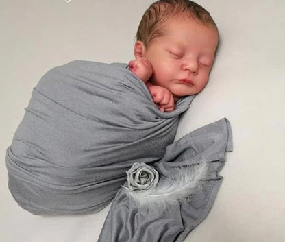 19 Inch Reborn Baby Doll Kit - Lifelike Soft Touch Newborn Doll Parts for DIY Crafting