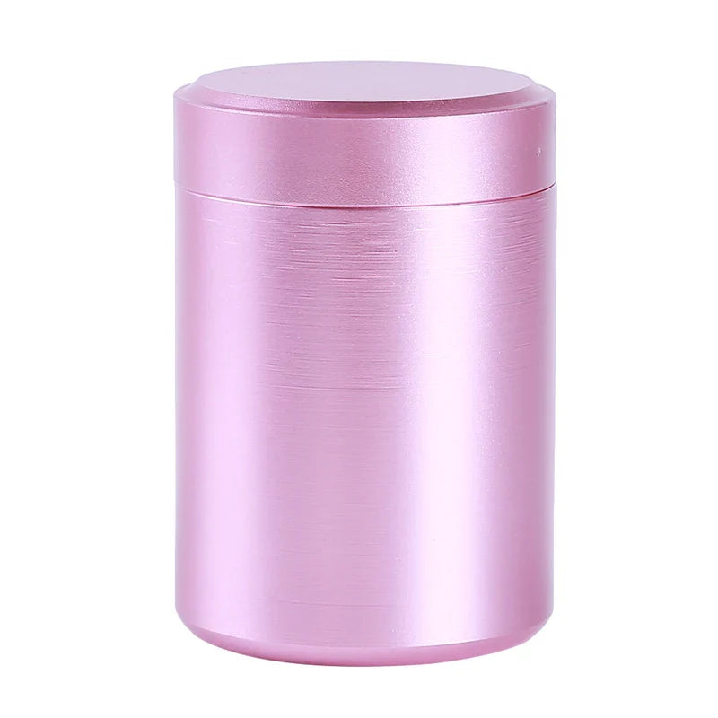 New Airtight Smell-Proof Stainless Steel Container — Mini Tea & Herb Stash Jar for Tea, Coffee Storage