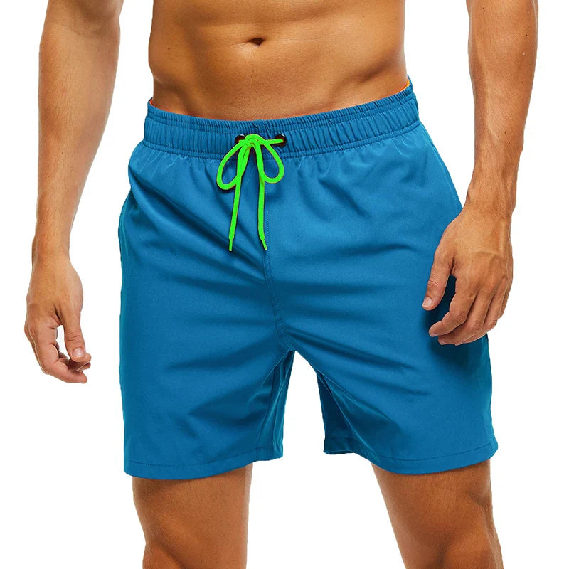 Men’s Summer Swim Shorts – Escatch Breathable Sport Board Shorts with Elastic Waist, Mesh Liner & Pockets Swimwear Beach Bermudas