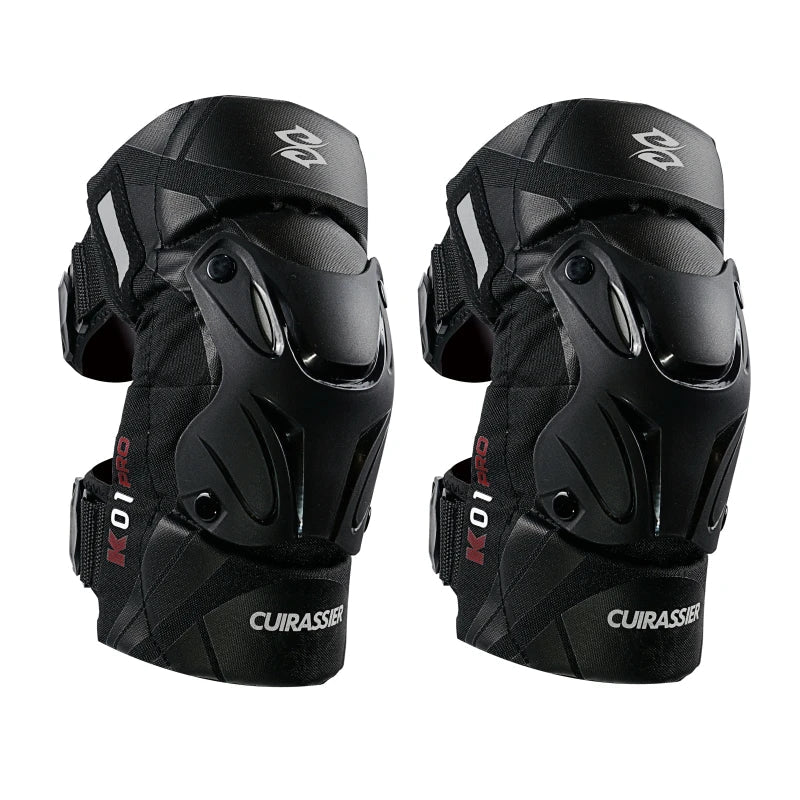 Cuirassier Motorcycle Knee Pads - Reflective Motocross MX Protective Guards Racing Leg Protection Gear