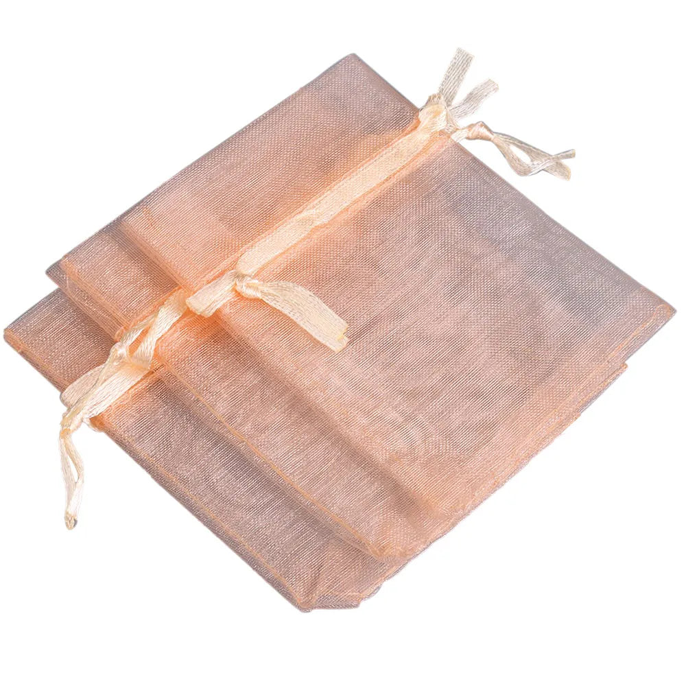 Organza Gift Bags - 50/100pcs Drawstring Jewelry Pouches 24 Colors for Wedding Christmas Candy Gift Packaging