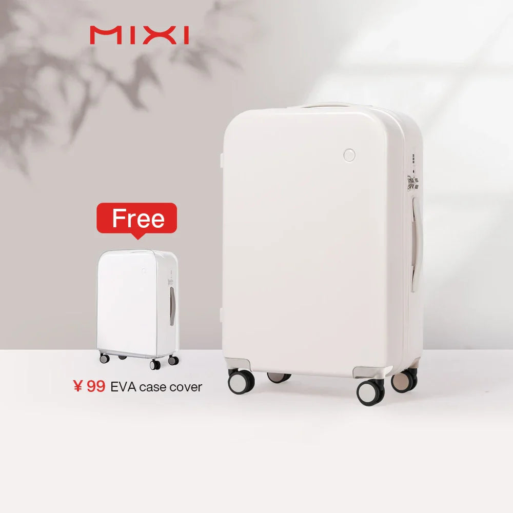Mixi Puristic Design Hardside Travel Luggage – Rolling Suitcase with Wheels for Men & Women, Carry-On 16/20 Inch & Large 22/24/26/28 Inch Trolley Case