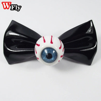 Gothic Lolita Bowknot Hair Clip - Harajuku Girls Solid Color Side-Knot Hair Accessory