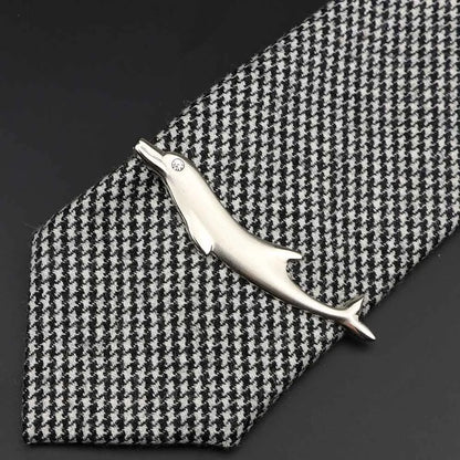 Men’s Stainless Steel Tie Clip - Car Airplane Fork Spoon Shape Necktie Pin Gift Accessory