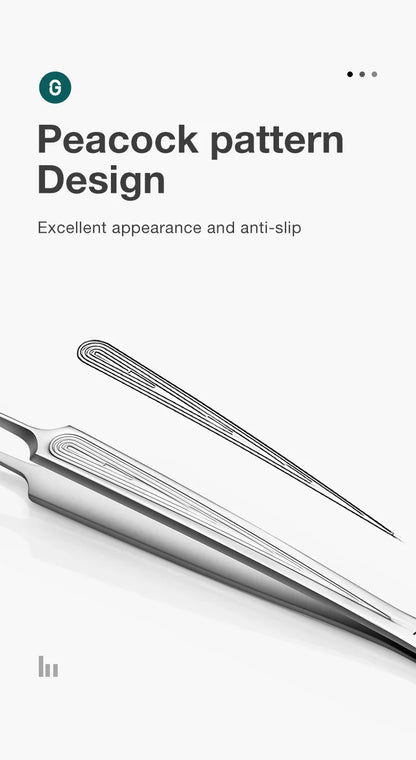 MR.GREEN Ingrown Hair Tweezers – Pointed Nose Tweezers for Eyebrows, Splinters, Blackhead & Acne Removal