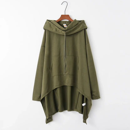 Fashion Trends European-Style Long Hoodie – New Solid Color Casual Pullover