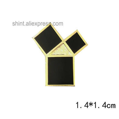 Masonic Freemason Lapel Pin - Forget Me Not Sun Past Master Commemorative Badge for Freemasonry Accessories & Collectors