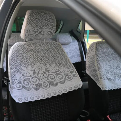 Audi Lace Mesh Seat Covers - 8 Piece Full Set for A1, A3, A4, A5, A6, A7, A8 & RS Models
