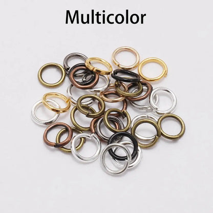 DIY Jewelry Jump Rings - 50-200pcs Split Ring Connectors 3-20mm for Handmade Accessories and Craft Making Supplies