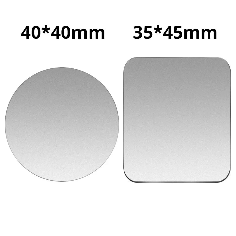 Universal Magnetic Phone Mount Metal Plate - Iron Sheet Sticker for Car Phone Holder Stand