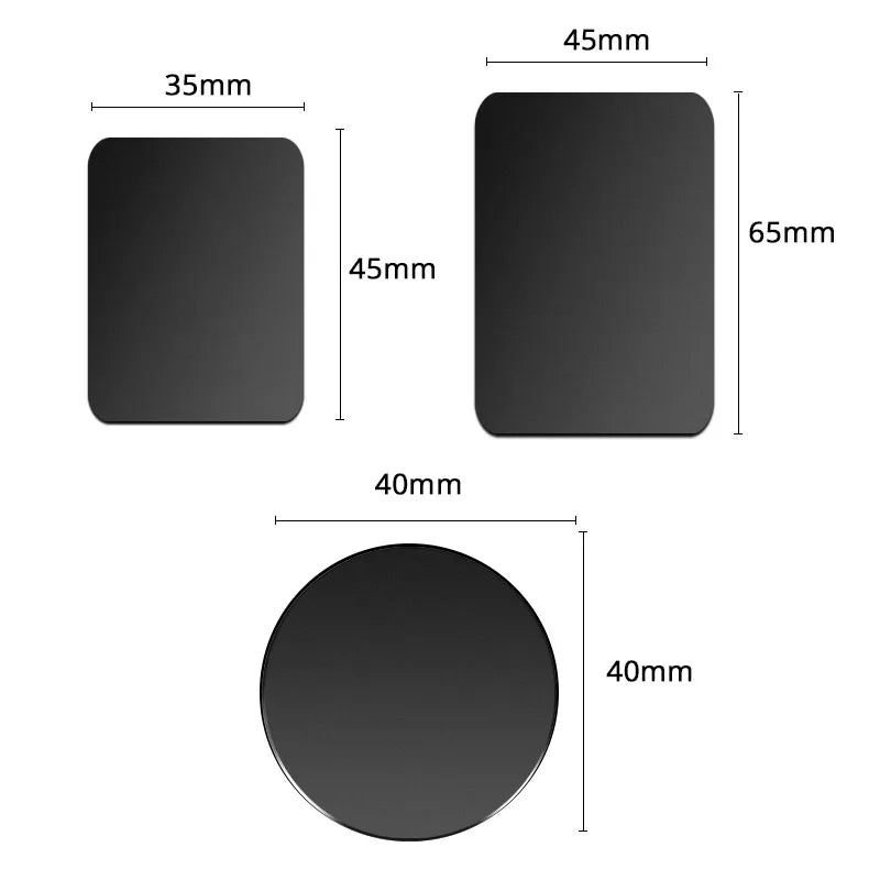 Universal Magnetic Phone Mount Metal Plate - Iron Sheet Sticker for Car Phone Holder Stand