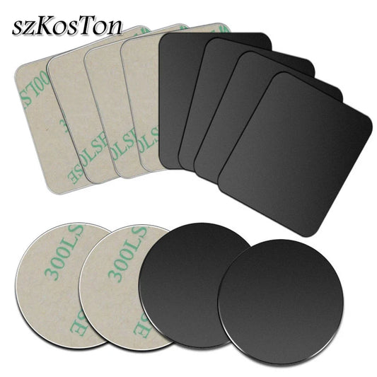 Universal Magnetic Phone Mount Metal Plate - Iron Sheet Sticker for Car Phone Holder Stand