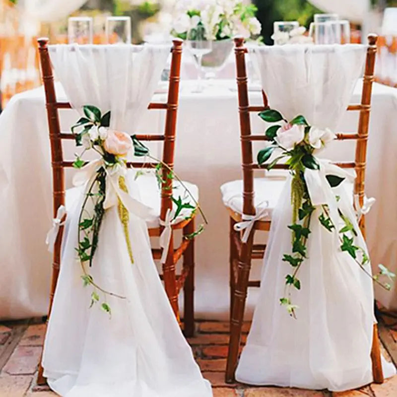 Sheer Organza Fabric Roll - Wedding Party Decoration Material for Romantic Events & Birthday Decor