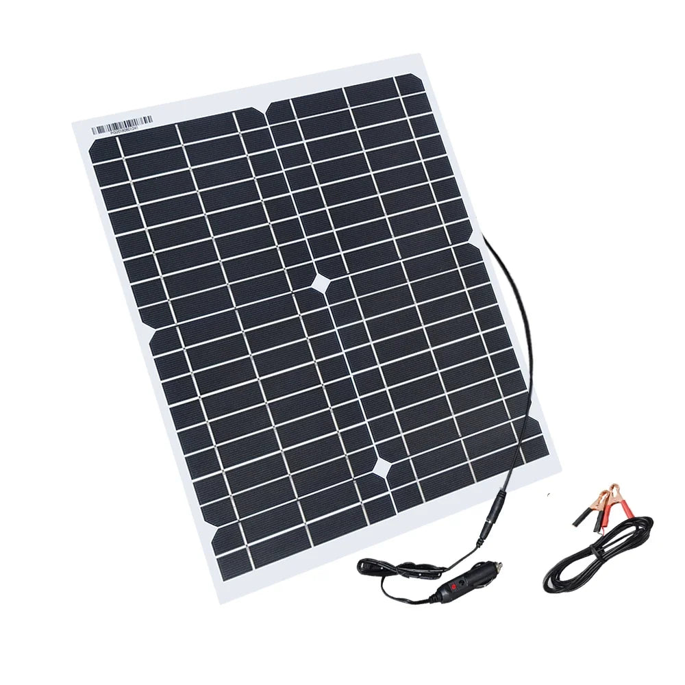 Boguang 20W 18V Flexible Solar Panel - Portable Solar Charger for RV, Boat, Car & 12V Battery