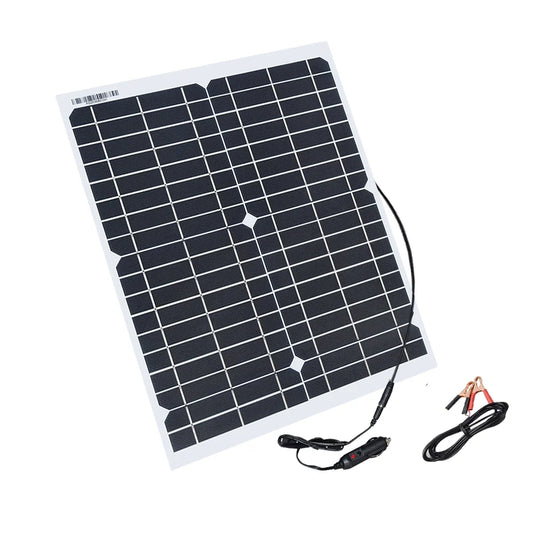 Boguang 20W 18V Flexible Solar Panel - Portable Solar Charger for RV, Boat, Car & 12V Battery