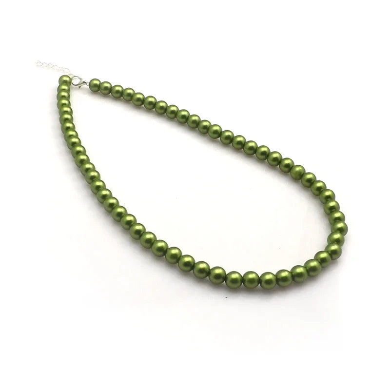 24pcs Imitation Pearl Necklace Set - 8mm Fashion Pearl Choker Jewelry Wholesale Collection