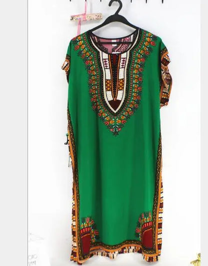Women’s Cotton Nightgown - Vintage Loose Fit Summer Sleepshirt with Belt, Comfortable Plus Size Night Dress