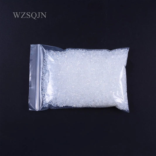Italian Keratin Granules - 50g White Hair Extension Glue Beads for I-Tip & U-Tip Hair Extensions