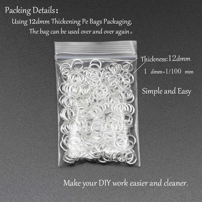 DIY Jewelry Jump Rings - 50-200pcs Split Ring Connectors 3-20mm for Handmade Accessories and Craft Making Supplies