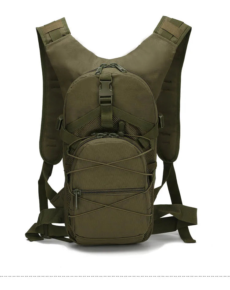 15L Molle Tactical Backpack - Outdoor Sports Bicycle Bag for Cycling, Climbing, Hiking, Camping, Fishing, Hydration