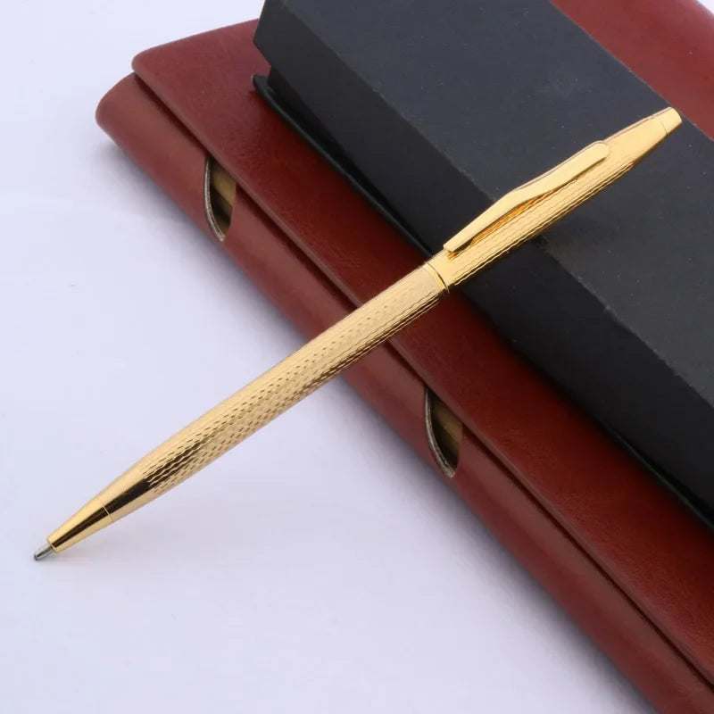 Luxury Twist Wave Metal Ballpoint Pen – High-Quality Drawing & Writing Pen for Office and School