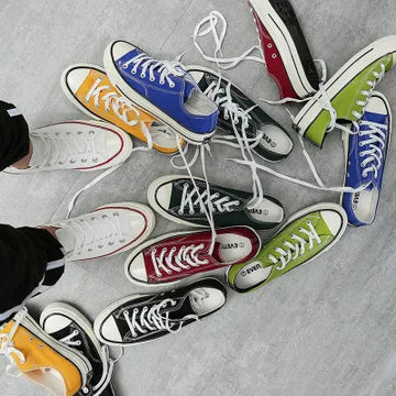 Men’s Canvas Shoes — Fashion Summer Casual Sneakers, High-Top Vulcanized Flats for Men & Women, 2023 Spring-Summer