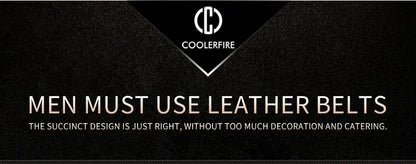 Men's High-Quality Genuine Leather Belt – Luxury Designer Cowskin Fashion Strap for Jeans & Cowboy Style