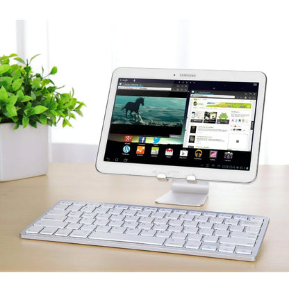 Ultra Slim Hebrew Bluetooth Wireless Keyboard – Low Noise, Compatible with iOS, iPad, Android Tablets & Windows