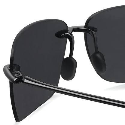 MAXJULI Polarized Sunglasses for Men & Women - Designer Fashion, Rimless Sports & Driving Eyewear (MJ8009)