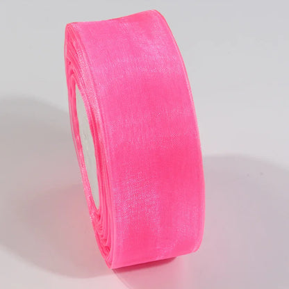 10 Yards Sheer Chiffon Organza Ribbon - Satin Gift Wrapping Ribbon for Wedding Bouquets, Party Decor & DIY Crafts