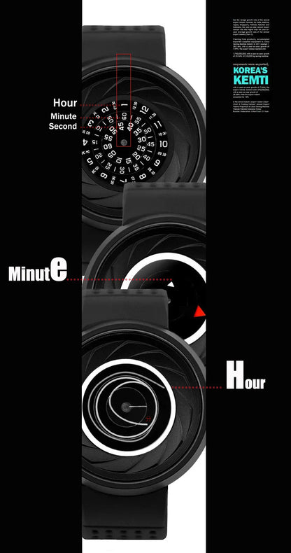 2023 Enmex Men’s Creative Industrial Quartz Watch — Digital Design Light Sports Fashion Wristwatch