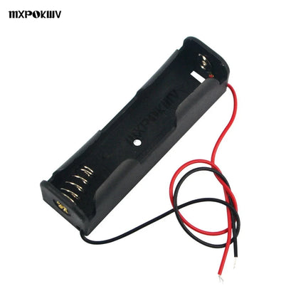 Black 18650 Battery Holder - 3.7V Rechargeable Li-Ion Battery Clip Case Storage Box
