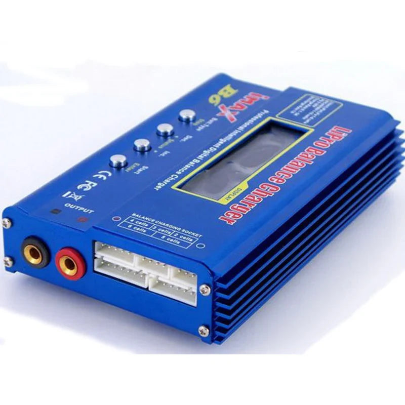 IMAX B6 Balance Charger for RC Helicopters – LCD NIMH/NICD Battery Discharger with 15A 6A Power Adapter