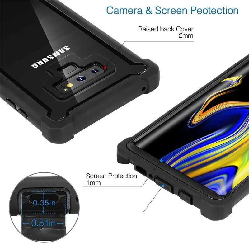 Urban Doom Armor Shockproof Case - Heavy Duty PC TPU Protective Cover for Samsung Galaxy S26 Ultra S25 S24 S23 S22 S10 Plus Note Series