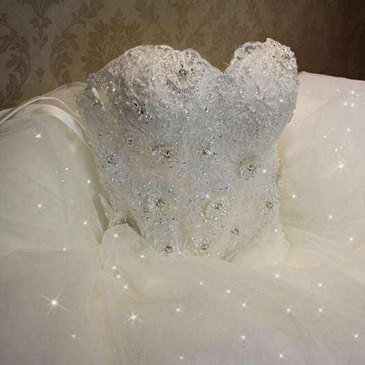 Luxury Lace Wedding Dress - Custom Vintage Plus Size Ball Gown Bridal Vestido De Noiva 2025